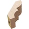 Ekena Millwork 3-inch W x 6-inch D x 6-inch H Ridgewood Rough Cedar Woodgrain TimberThane Knee Brace, Primed BRCUR03X06X06RIDRCPR - alternate 5